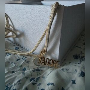 Dior Gold J'ADORE Charm Phone Accessory NIB